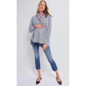 HATCH  Indigo The Crop Maternity Jean